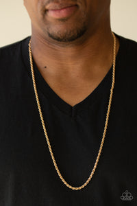 Gold,Men's Necklace,The Go-To Guy Gold ✧ Necklace