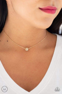 Gold,Necklace Choker,Necklace Short,Modest Shine Gold ✧ Choker Necklace