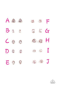 Light Pink,SS Earring,Glittery Pink Rhinestone Starlet Shimmer Earrings