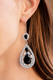 Posh Pageantry Black ✧ Earrings Life of the Party Earrings