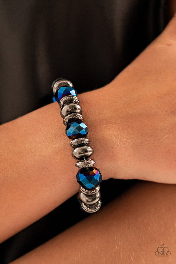 Power Pose Blue ✧ Stretch Bracelet Life of the Party Bracelet
