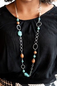 Blue,Necklace Long,Simply Santa Fe,Turquoise,Prairie Reserve Blue ✧ Necklace
