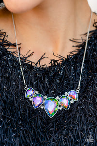 Exclusive,Life of the Party,Multi-Colored,Necklace Short,Oil Spill,Regally Refined Multi ✧ Oil Spill Necklace