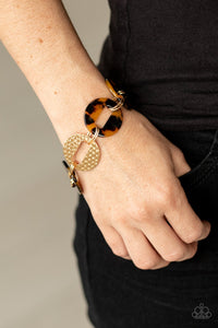Animal Print,Bracelet Acrylic,Bracelet Clasp,Brown,Retro Recharge Brown ✧ Bracelet