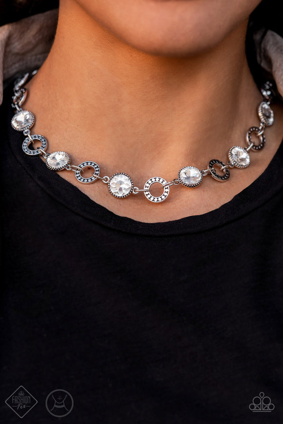 Rhinestone Rollout White ✧ Necklace Fashion Fix