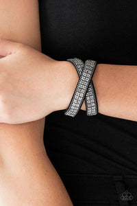 Black,Hematite,Urban Sparkle Wrap,Rock Band Refinement - Black