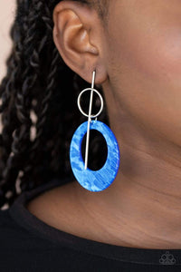 Blue,Earrings Acrylic,Earrings Fish Hook,Stellar Stylist Blue ✧ Acrylic Earrings