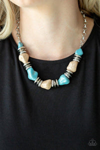 Brown,Multi-Colored,Necklace Short,Turquoise,Stunningly Stone Age Multi ✨ Necklace