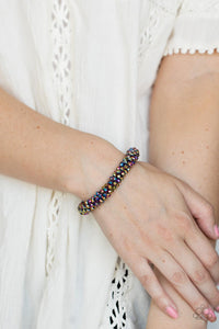 Bracelet Stretchy,Life of the Party,Multi-Colored,Oil Spill,Wake Up and Sparkle ✧ Oil Spill Stretch Bracelet