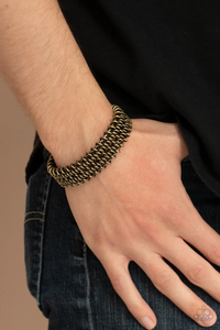Bracelet Cuff,Brass,Men's Bracelet,Gridlock Brass ✧ Bracelet