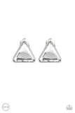 Timeless In Triangles White ✧ Clip-On Earrings Clip-On Earrings